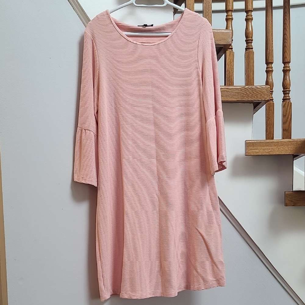 Pink Striped Tunic Dress